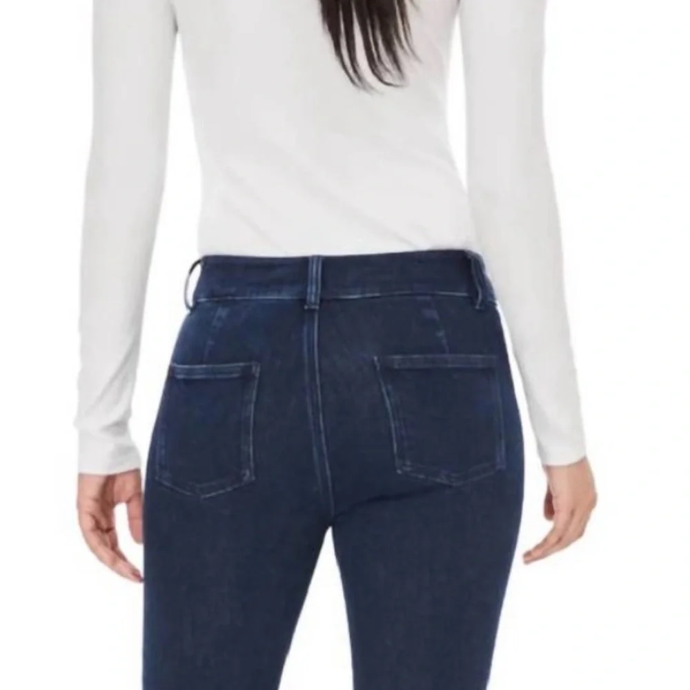 Generation Love Amirah High‎ Waist Sailor Button Front Crop Bootcut Jeans Sz 26